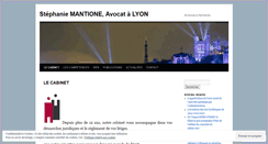 Desktop Screenshot of mantioneavocat.com